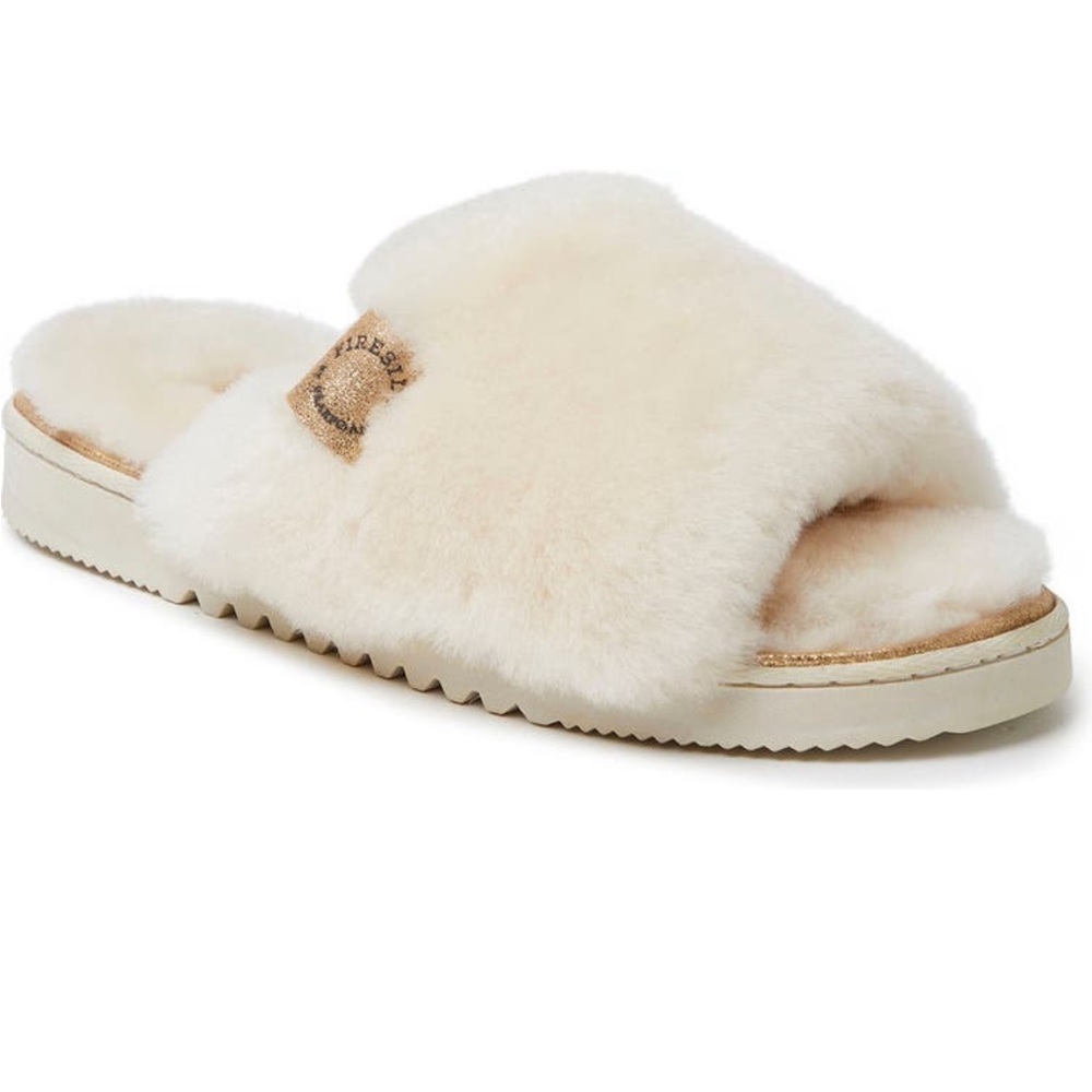 FIRESIDE by Dearfoams Cairns Genuine Shearling Slide